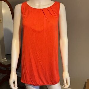 LOFT Bright Orange Sleeveless Top
